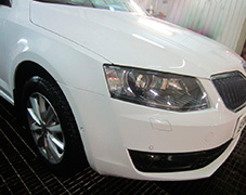 Выполненная работа по кузовному ремонту Шкоды Шкода после ремонта